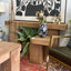 Wooden Block Console Table