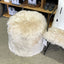 Laila Round Sheepskin Pouf