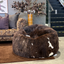 Sheepskin Beanbag - Natural Black