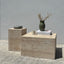 Franca Travertine Side Table