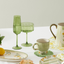 Studio Glass Coupe - Olive - Set of 2