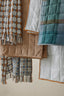 Vivian Quilted Throw - Blue Check