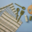 Kit Recycled Cotton Tea Towel Set - Olive