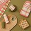 Candy Cup & Saucer - Pink/Olive