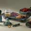 Ida Marble Footed Tray - Forest