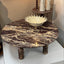 Lucia Marble Coffee Table - Claret