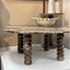 Lucia Marble Coffee Table - Claret