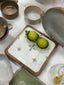 Laurel Marble & Wood Trivet