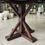Mondrian Oak Dining Table - Dark Mammoth