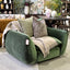 Coulton Swivel Chair - Green Velvet