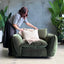 Coulton Swivel Chair - Green Velvet