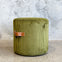 Round Ottoman - Olive Cord