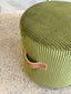 Round Ottoman - Olive Cord
