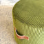 Round Ottoman - Olive Cord