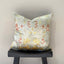 Faded Floral Silk Velvet Cushion