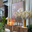 Blooms in View Framed Canvas Art - 100x140cm