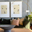 KR Framed Canvas Art - Corners 140x100cm