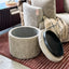 Madeleine Storage Ottoman - Wise Cobblestone