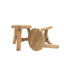 Parq Round Footstool - Natural