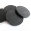 Marble Round Coasters - Black