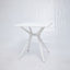 Pelorus Outdoor Square Table - White