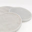 Marble Round Coasters - White