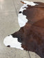 Cowhide - Dark Brown + White