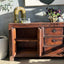 Original Chinese Sideboard - Brown + Black Distressed