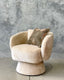 Allie Swivel Armchair - Natural