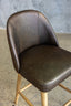 Austin Counter Stool - Liquorice Leather