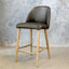 Austin Counter Stool - Liquorice Leather
