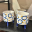 Ayla Footed Pot - Large Blue