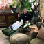 Carlos Recliner Swivel Chair - Green Velvet
