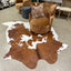 Cowhide - Tan + White