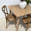 Sleek Oak Square Dining Table