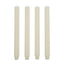 Ribbed Ivory Taper Candle - Set of Four