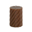 Twist Tan Pillar Candle - Short