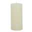 Twist Ivory Pillar Candle - Tall