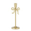 Bow Metal Candleholder - Gold