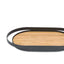 Cloud Teak Tray - Charcoal