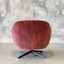 Camille Swivel Chair - Rosewood Velvet
