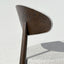 Canape Dining Chair - Beige / Walnut