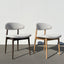 Canape Dining Chair - Beige / Walnut