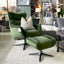 Carlos Swivel Chair - Green Velvet