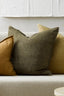 Cassia Linen Cushion - Clove