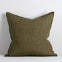 Cassia Linen Cushion - Military