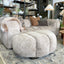 Dixie Half Moon Ottoman - Beige