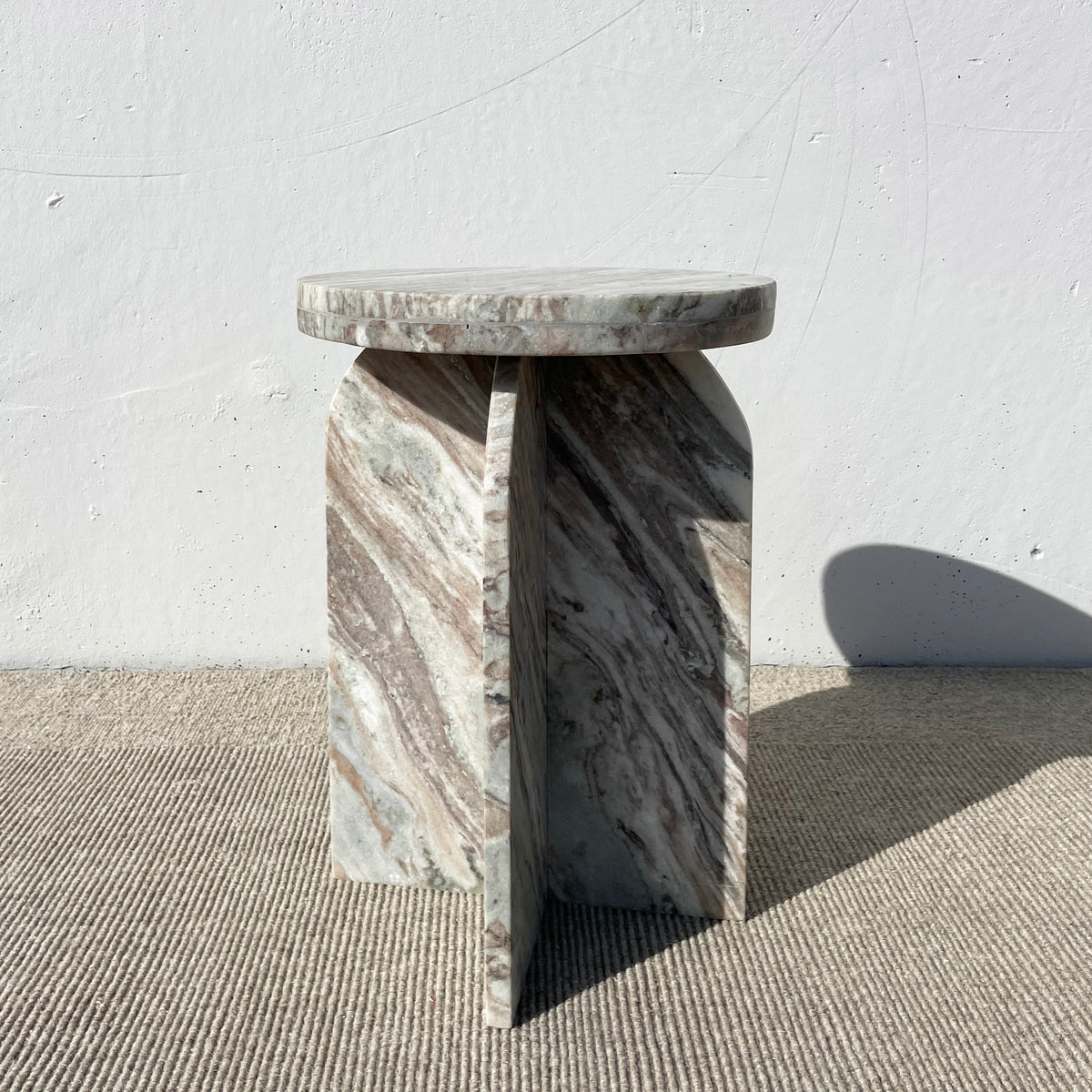 Emperor Table Emperor Side Table - Indian Stone – Loft Furniture NZ