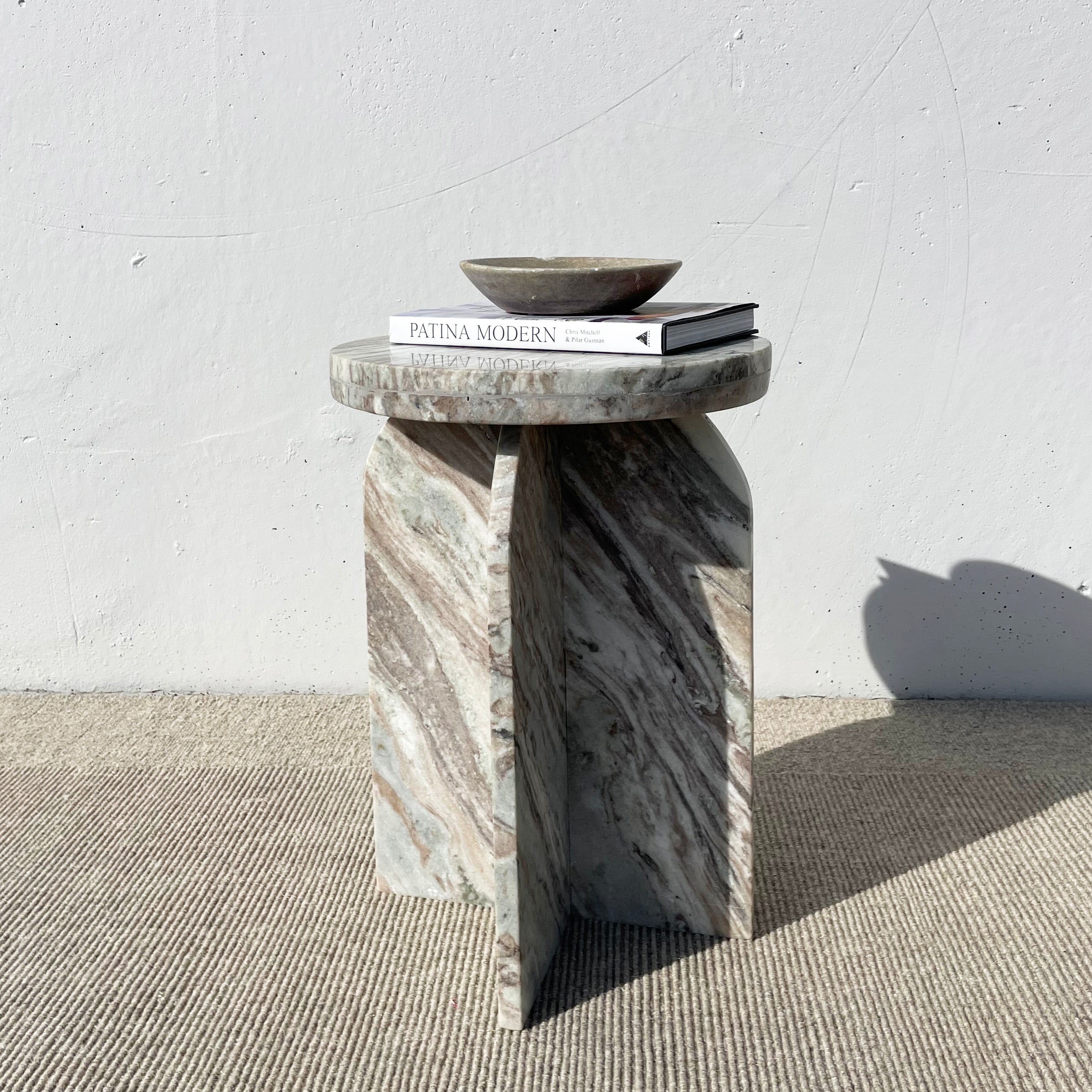 Emperor Table Emperor Side Table - Indian Stone – Loft Furniture NZ