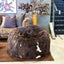 Sheepskin Beanbag - Natural Black